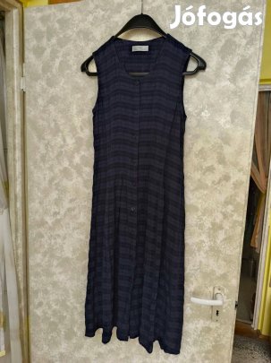 Marks & Spencer sötétkék végig gombos ujjatlan ruha