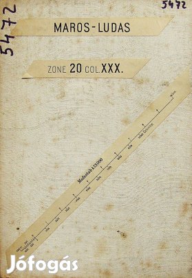 Marosludas Erdély régi térkép 1898