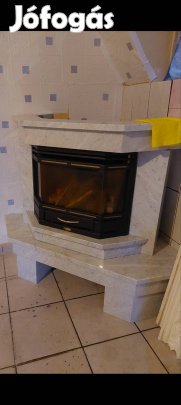 Márvány Kandalló Gázos