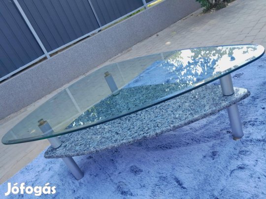 Márvány aljú Dohányzóasztal