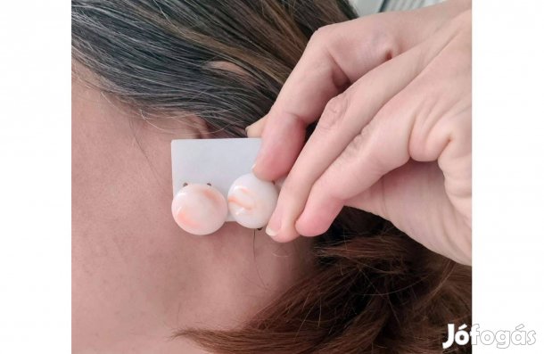 Márvány mintás fülbevaló