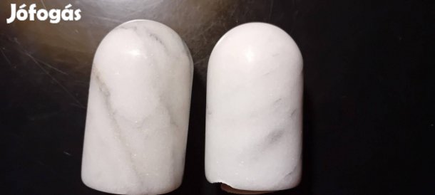 Márvány só- és borstartó szett, 2 részes