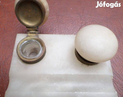 Márvány tintatartó íróasztal dísz