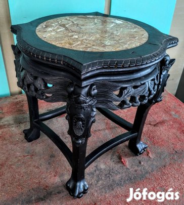 Márványlapos posztamens,virág vagy szobortartó