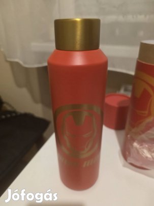 Marvel Iron Man (Vasember) prémium thermo kulacs - Új, díszdobozos!