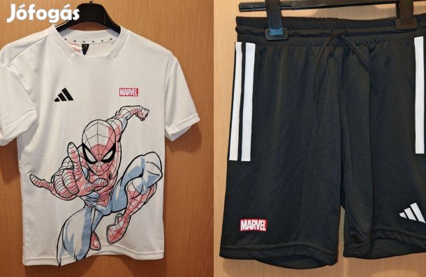 Marvel Pókember eredeti fehér adidas gyerek szett (S, 140)