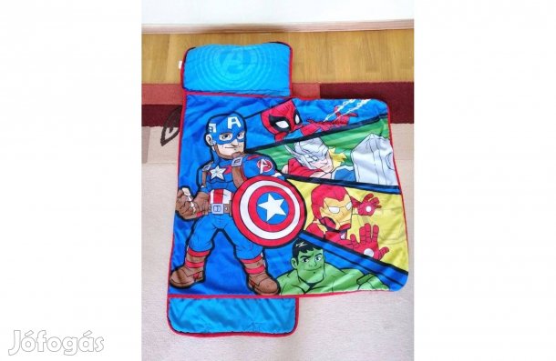 Marvel Super Hero Bosszúállók alvószőnyeg, hálózsák 3-5 év