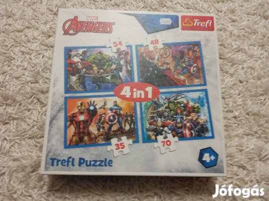 Marvel - Avengers - Bosszúállók - 4 az 1-ben puzzle