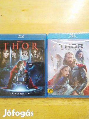 Marvel - Thor 1-2 újszerű blu-ray Chris Hemsworth