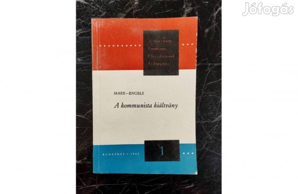 Marx-Engels- A kommunista kiáltvány, Bp., 1962