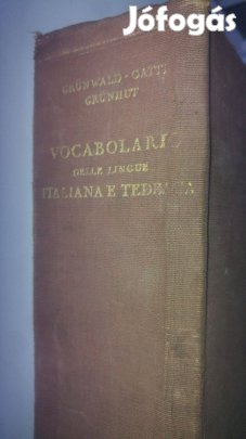 Massimo Grunhut Vocabolario delle lingue italiana e tedesca olasz-néme
