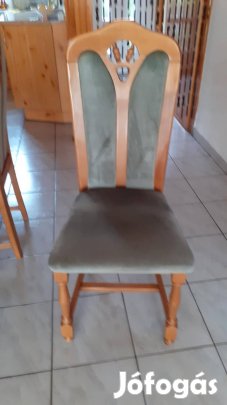 Masszîv étkezőszék 6db jó allapotban