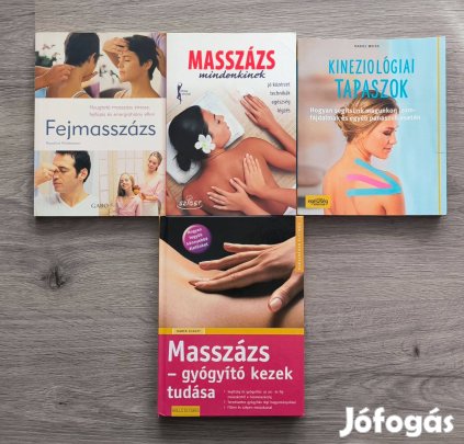 Masszázs és Egészség könyvcsomag (5 db) Kézikönyvek, technikák