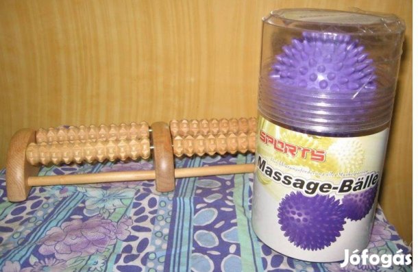 Masszázs-készlet, görgősor + labdák