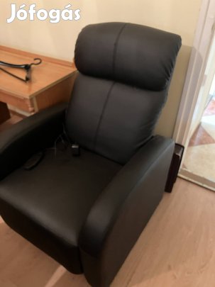 Masszázsfotel, fekete
