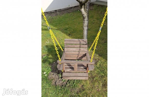 Masszív fa gyerekhinta / kerti hinta