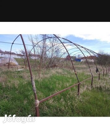 Masszív fóliasátor váz, fólia váz 7*3*23 m