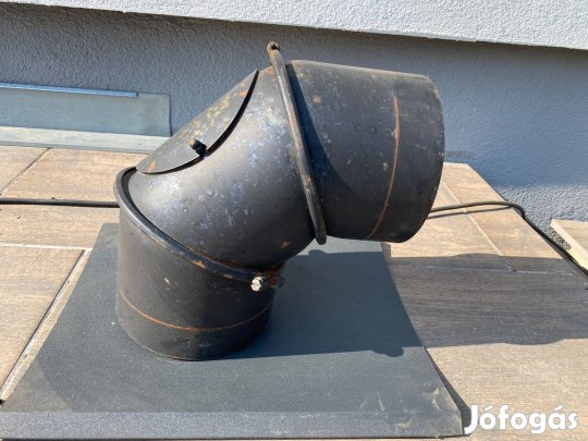 Massziv kályha füstcső könyök tisztítónyílással