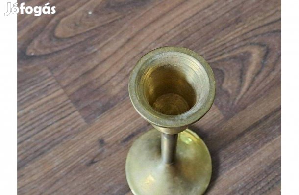 Masszív réz gyertyatartó