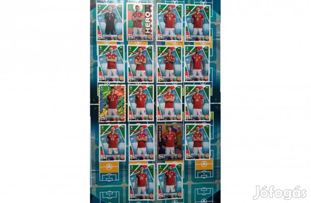 Match Attax UEFA Euro 2024 Magyarország teljes sor Tavaszi Akció