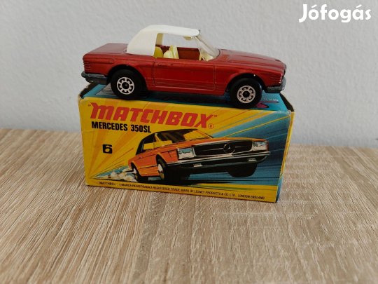Matchbox 6 Mercedes-Benz 350SL Red