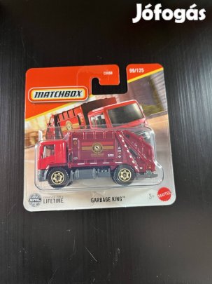 Matchbox Garbage King kukásautó Új