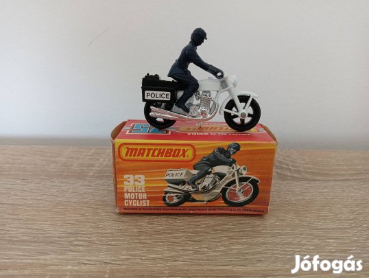 Matchbox Lesney Superfast 33 Police Motorcycle w