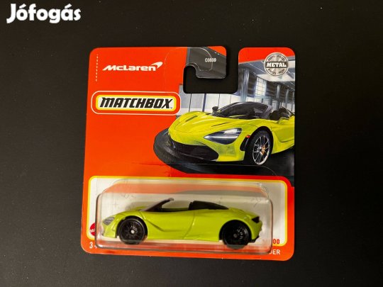 Matchbox Mclaren 720 Spyder - neon zöld