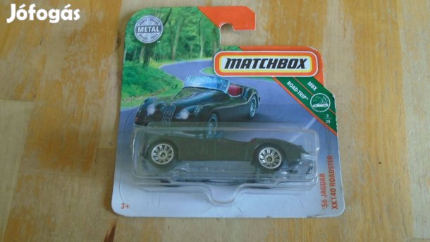 Matchbox - 56 Jaguár - Zöld, fém autó Modell - új