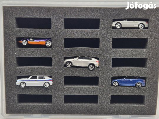 Matchbox / Hot Wheels modellautó bélelt, szivacsos tároló rekesz / do