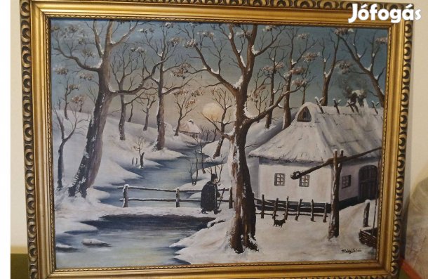 Máté Isván szignózott festmények 4 darab