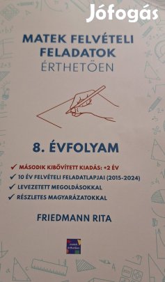 Matek felvételi feladatok érthetően 8. évfolyam - könyv