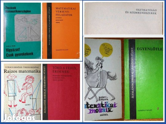 Matematika általános iskolás szinten- feladatgyűjtemények (7db)