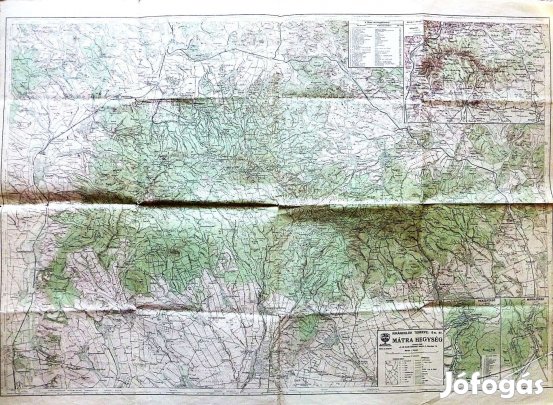 Mátra Gyöngyös Recsk régi térkép erdőbirtokokkal