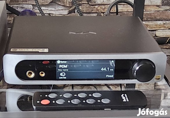 Matrix Audio Mini I3 készülék gyári távirányítóval, dobozában