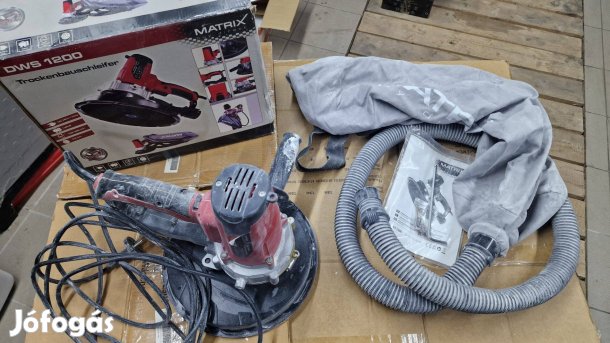 Matrix DVS 1200 kézi falcsiszoló 1200W, porzsákkal