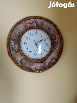 Matróz vitorlás falióra -használt működő