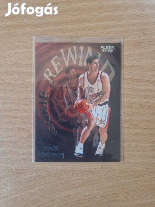 Matt Maloney Fleer 1997-98 Rookie Rewind #7of10 kosaras kártya