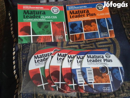 Matura Leader B1 és Matura Leader Plus B2 CD lemezek -angol