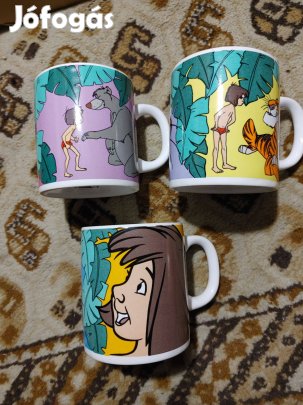 Maugli Balu Sirkán bögrék trióban