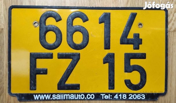 Mauritiusi rendszámtáblák