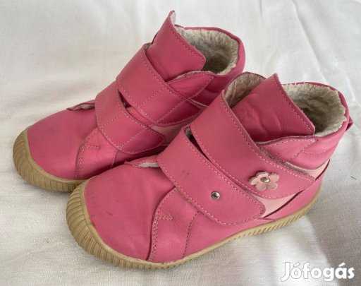 Maus félmagasszárú, bélelt kislány, lányka bőr cipő - 30-as méret