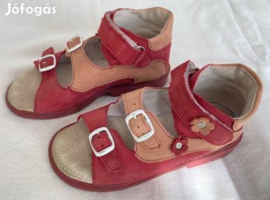 Maus kislány, lányka bőrszandál - 28-as méret