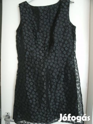 Max Studió Leonmax fekete alkalmi, koktél, party ruha "L" méret