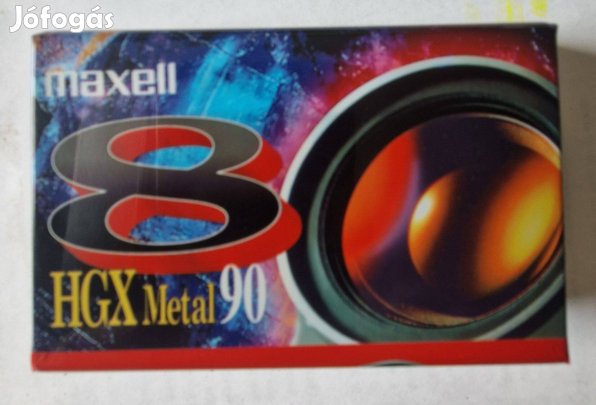 Maxell Hgx metal 8mm 90 perces video kazetták bontatlan!