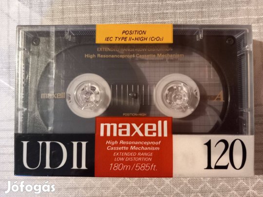 Maxell UD-II 120 (1989) új, lezárt magnókazetta