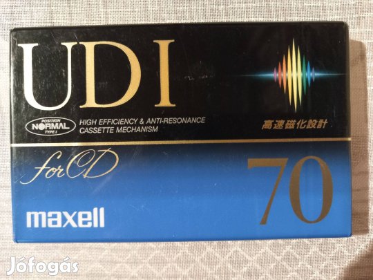 Maxell UD-I 70, új, lezárt magnó kazetta