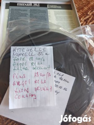 Maxell XLI 35-90 B 18 cm-es Orsós szalagos magnó szalag. 