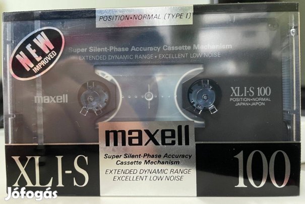 Maxell XLI-S 100 új, bontatlan magnó kazetta audio kazetta