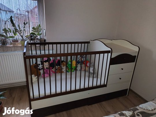 Maxi Kombi Kiságy+2 db kókuszmatrac. 